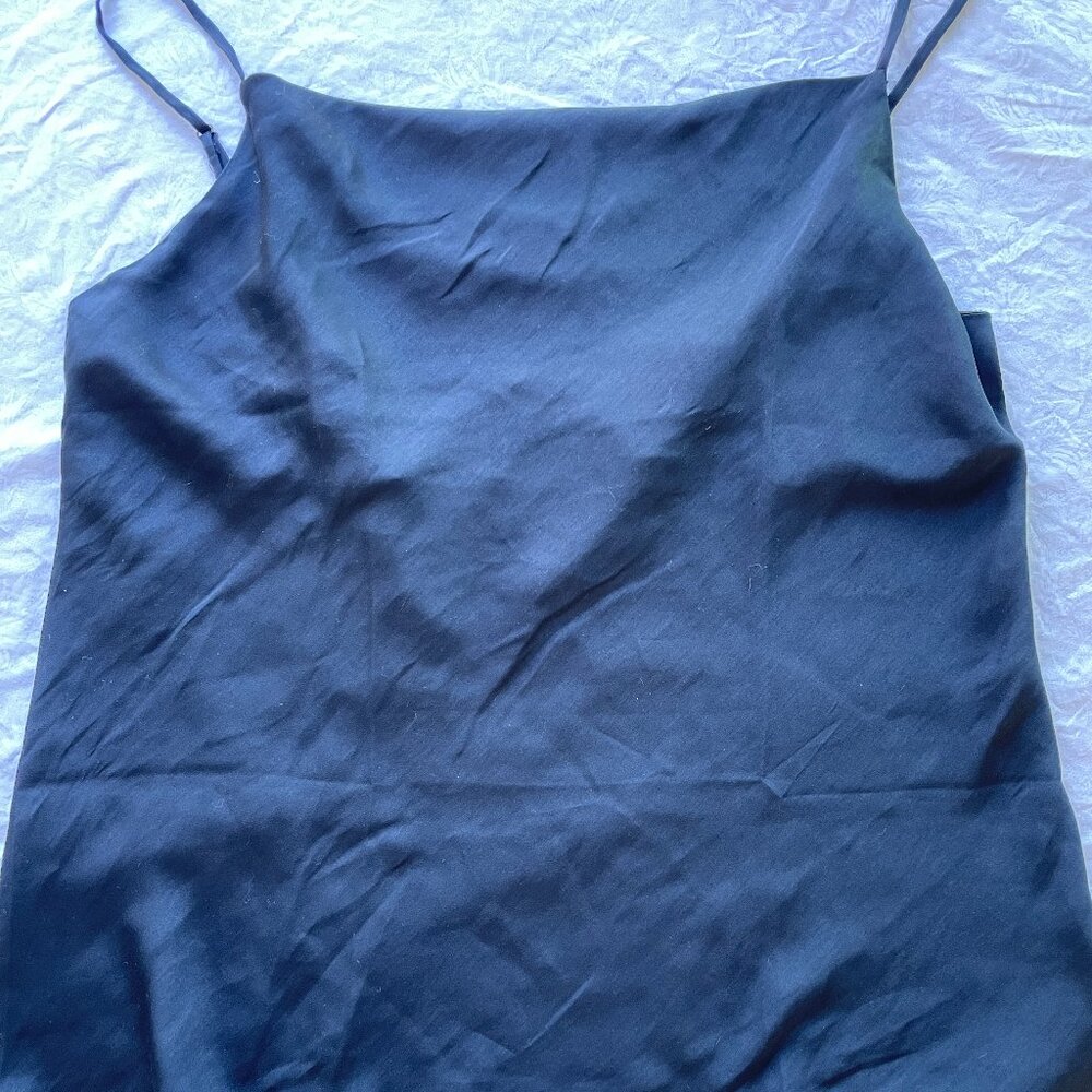 LOFT TANK TOP Dressy w/ADJUSTABLE SPAGHETTI STRAPS Black Size Large